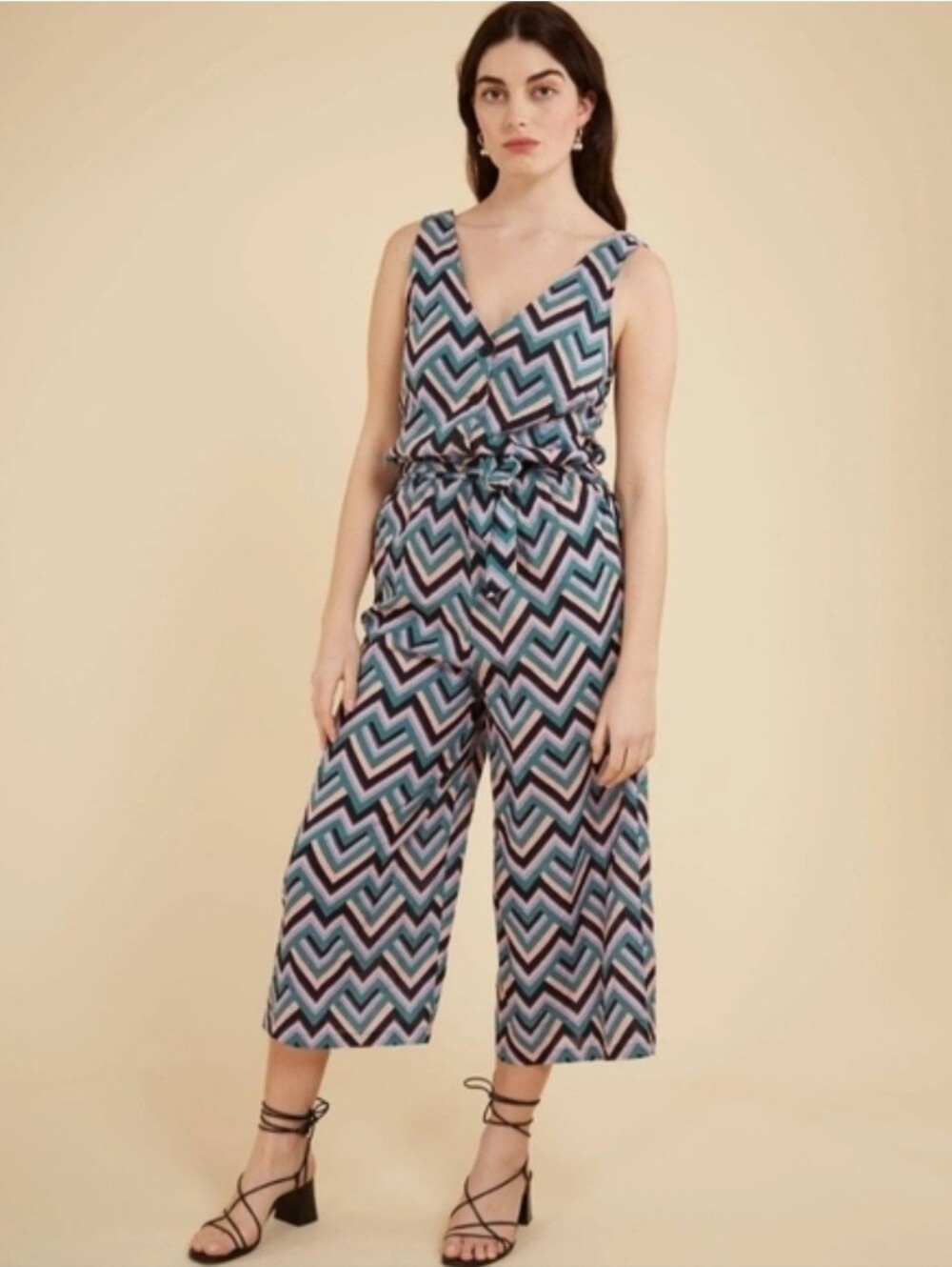 FRNCH Multicolor Chevron Wrap Jumper